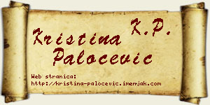 Kristina Paločević vizit kartica